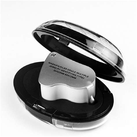 2in1 Hand Eye Jewelry Led 9889 Loupe Magnifier Led Double Multiple