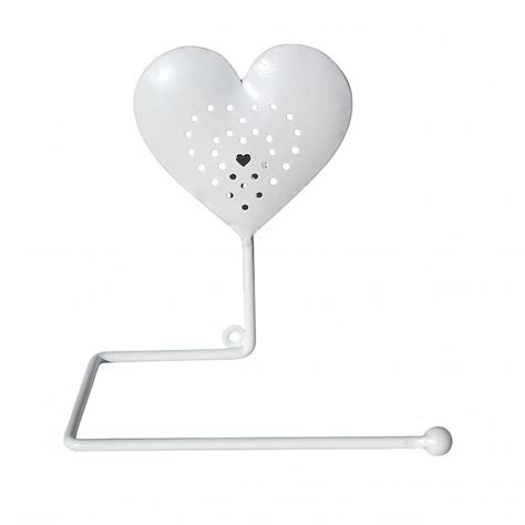 Free standing heart toilet roll tissue holder store 84cm. White Heart Toilet Roll Holder Furniture - La Maison Chic ...