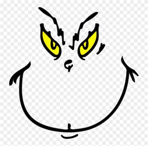 Grinch Face Svg File Grinch Characters, Grinch Decorations, - Grinch