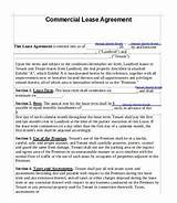 Commercial Lease Agreement Free Template Images