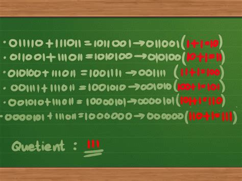 How To Divide Binary Numbers 13 Steps With Pictures Wikihow