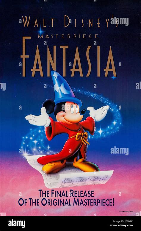 Mickey Mouse Poster Fantasia 1940 Stockfotografie Alamy