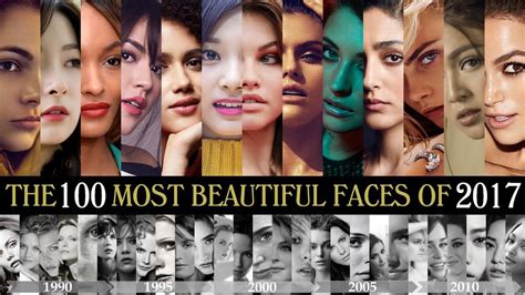 the 100 most beautiful faces