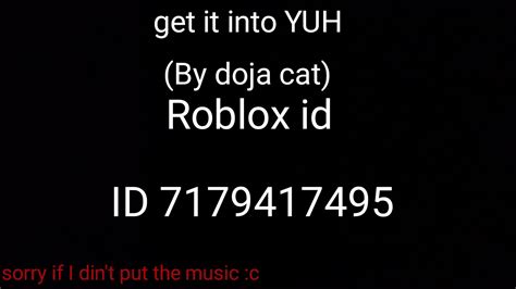 Get It Into Yuh Roblox Id Youtube