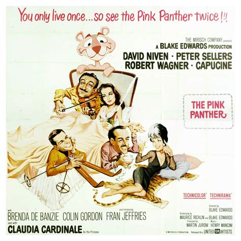Reproduction Vintage Movie Poster The Pink Panther Etsy Uk