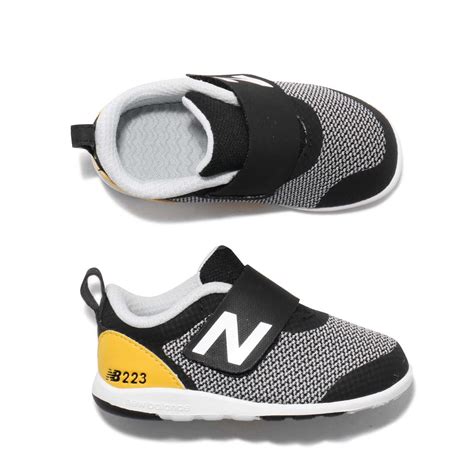 For accurate results, grab your best fitting clothes, measure them and determine your size according to the guidelines mentioned in the chart. New Balance IO223BKY W Wide Black Grye Yellow Kids Boys ...
