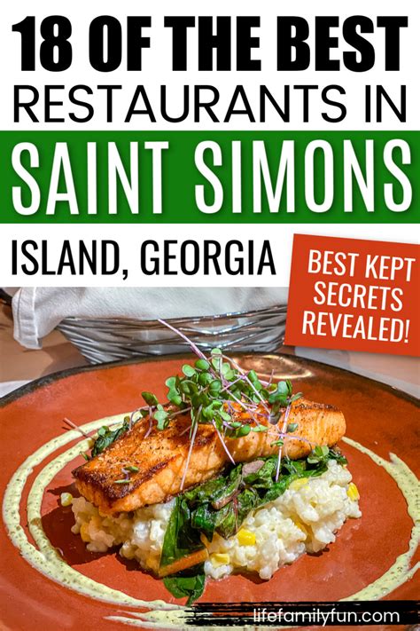 18 Of The Best Restaurants On Saint Simons Island Georgia
