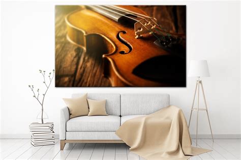 Violin Canvas Wall Art Violin Canvas Print Wall Decor Violin Etsy