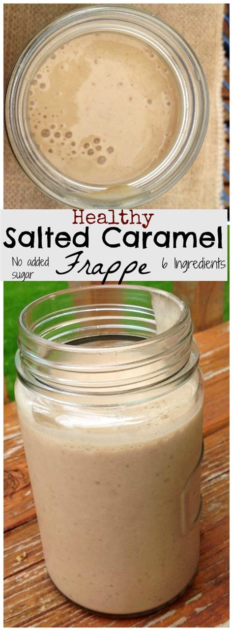 Healthy Salted Caramel Frappe