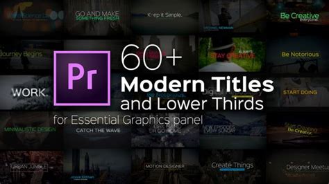 Amazing premiere pro templates with professional graphics, creative edits, neat project organization, and detailed, easy to use tutorials for quick results. Free Download Modern Titles and Lower Thirds for Premiere ...