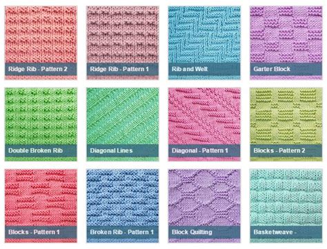 But beyond those two, there are many more techniques available to learn. List of free stitch patterns using only knit and purl ...