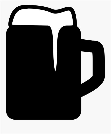 Beer Mug Silhouette Png Beer Glassware Free Transparent Clipart