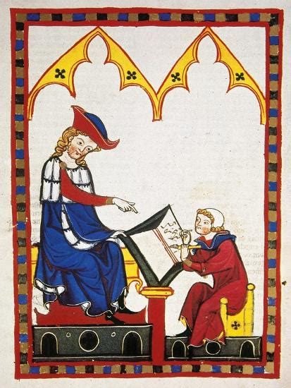 Konrad Von Wurzburg Who Died In 1287 Dictates To A Scribe Fol 383r