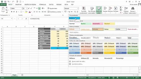 Crear Y Usar Nuevos Estilos Personalizados Para Las Celdas De Excel