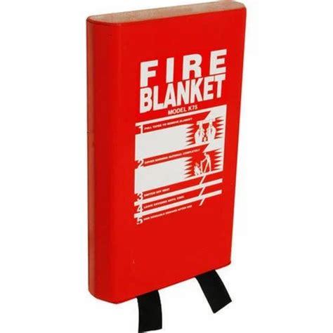 Red Glass Fabric Fire Safety Blankets For Commercial Size 12x18m
