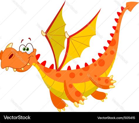 Flying Dragon Royalty Free Vector Image Vectorstock