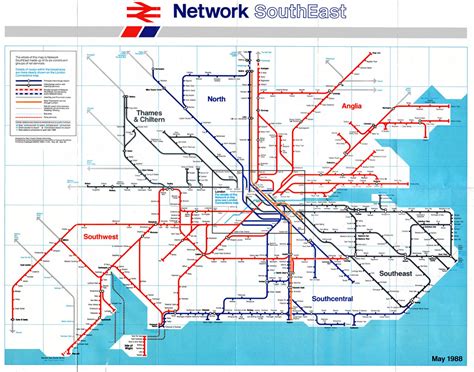 Historical Map British Rail Network Southeast Transit Maps