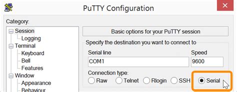 Establish A Serial Connection With Putty Shell Access Windows