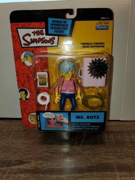 Series 14 Playmates Wos The Simpsons Ms Botz Interactive Action Figure New Mib Eur 2201