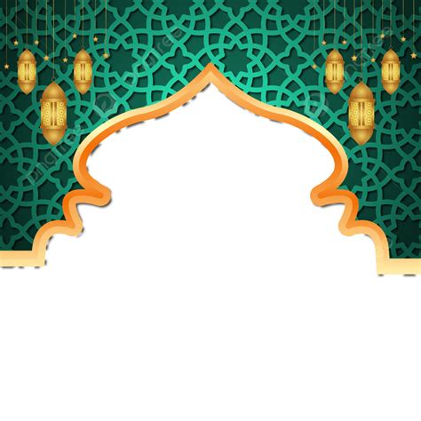 Gambar Bingkai Islamic Idul Adha Dengan Lentera Ramadhan Bentuk Arab