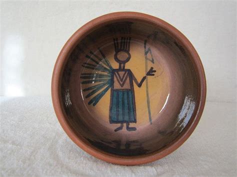 Peruvian Pottery By Pablo Seminario Colorful Bowl Which Is Hand Painted