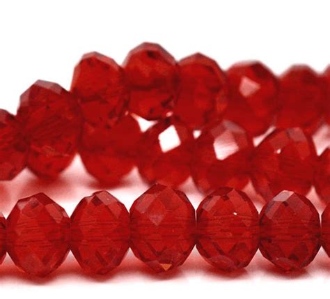 140pcs 8mm Wholesale Dark Red Crystals Rondelle Beads 6x8mm Etsy