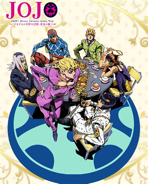The Poster For Jojo S Next Adventure Is Shown In Front Of An Image Of