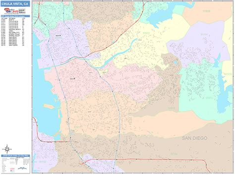 35 Chula Vista Zip Code Map Maps Database Source