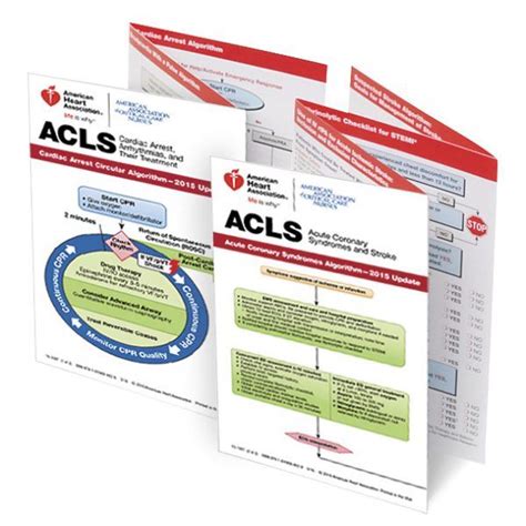 15 1007 Acls Pocket Reference Set Reference Cards Acls Cpr Instructor