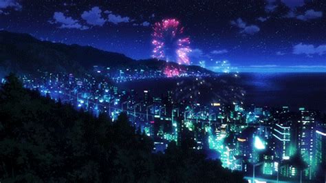 Place to place anime download. Anime city scenery gif 8 » GIF Images Download