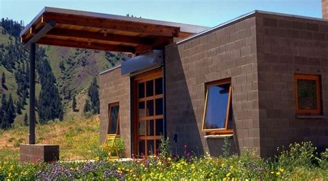 Great brown for our house | Cinder block house, Concrete houses, Small
