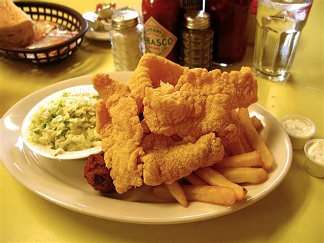 Stir in remaining soy sauce and hoisin sauce; I Ate Fried Catfish with Hush Puppies, Fries and Slaw : food
