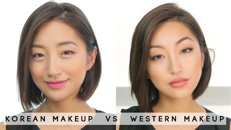 MAKEUP Korean makeup vs Western makeup dahyeshka YouTube 한국 메이크업