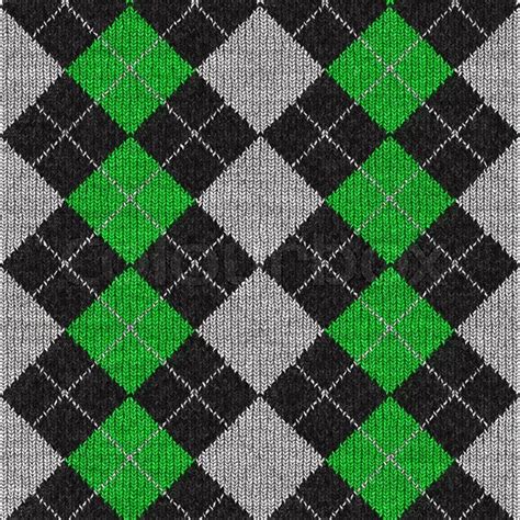 A Green And Black Plaid Argyle Pattern Stock Image Colourbox