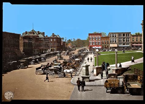 Nothing beats springtime in middle america. COLORIZING HISTORY: Bloomington Indiana circa 1915