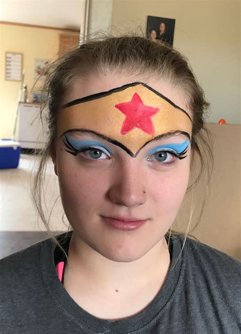 Cool Easy Wonder Woman Face Paint Ideas