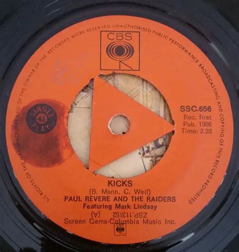 Paul Revere And The Raiders Kicks Vinyl Records Lp Cd On Cdandlp