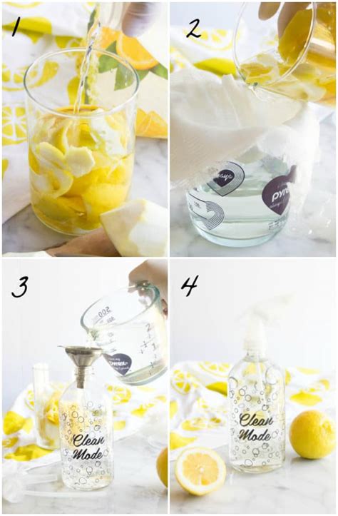 How to Make Lemon Vinegar Cleaner | The Nourished Life