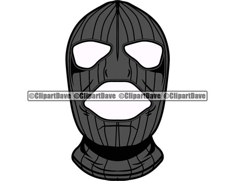 Gangster Ski Mask Svg Design Thug Savage Criminal Hip Hop Rap Etsy