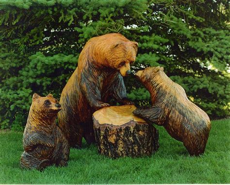 Wooden bird aviaries & walk in runs. Cumbrian carvings - derwent bay bears, cumbrian carvings ...