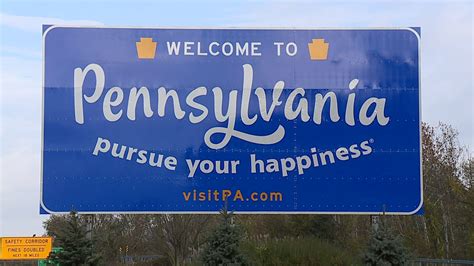 New Welcome To Pa Signs In The Poconos