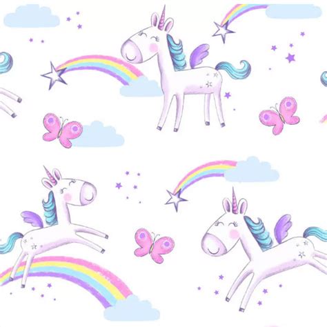 Spotted over on our sister page, project junior: Unicorns Wallpaper & Border Butterflies Rainbow Stars ...