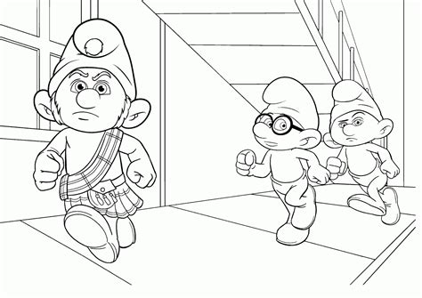Dibujos de los Pitufos para colorear, pitufos imprimir gratis