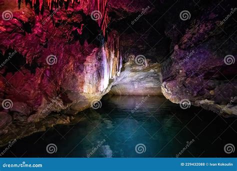 Colorful Underground Prometheus Cave River Formations Boat Tour In