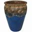 Acadia Ceramic Planter 197 Blue/Rust  At Home