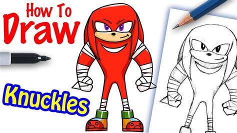 How To Draw Knuckles Step By Step Easy Drawings Dibujos Faciles
