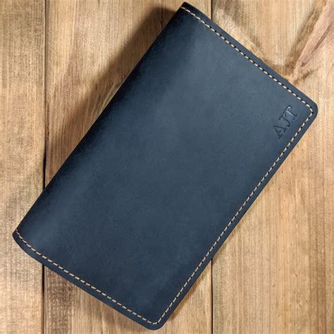 Leather Top Stub Checkbook Cover Top Stub Checkbook Wallet Cc024