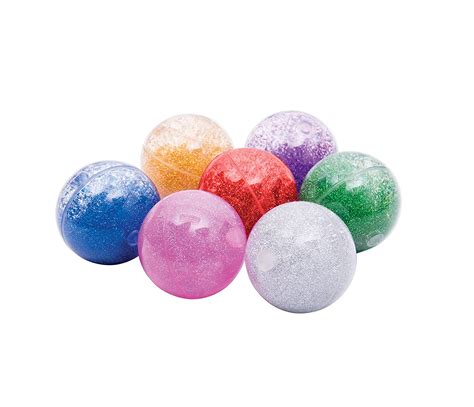 Tickit 92098 Sensory Rainbow Glitter Ball Set 7 Bouncy Balls In Red