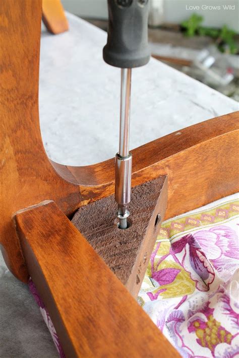 6 gather supplies as well as get rid of seat pillow remove seat cushion from chair structure and initial fabric from cushion. Dining Chair Makeover - How to Strip, Paint, and Recover ...