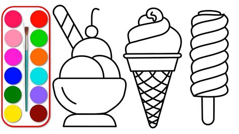 10+ Dibujos Para Imprimir De Helados